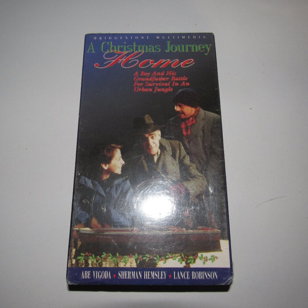 A Christmas Journey Home VHS 1996 Bridgestone Multimedia Abe Vigoda Sherman